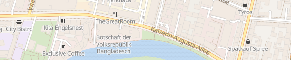 Karte Kaiserin-Augusta-Allee Berlin