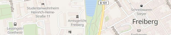 Karte Amtsgericht Freiberg