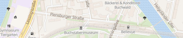 Karte Flensburger Straße 1 Berlin