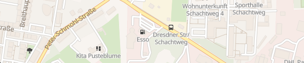 Karte Esso Station Freiberg