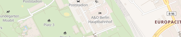 Karte a&o Hostels Berlin