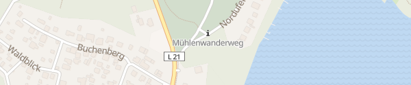 Karte Nordufer Summter See Mühlenbecker Land
