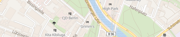 Karte Grimm's Hotel Berlin