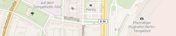 Karte Burger King Tempelhof Berlin