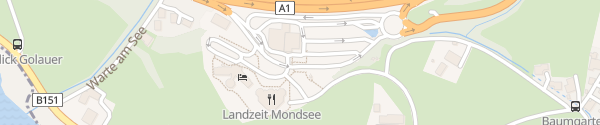 Karte Raststation Mondsee Innerschwand