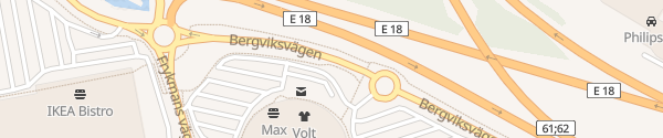 Karte Bergvik Köpcenter Karlstad