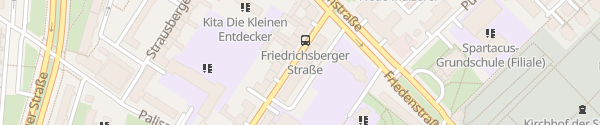 Karte Friedrichsberger Straße Berlin