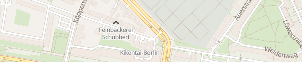 Karte Friedenstraße Berlin