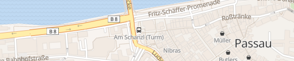 Karte Parkhaus Schanzl Passau