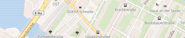 Karte Glasbläserallee Berlin