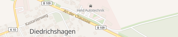 Karte Nordoel Tankstelle Diedrichshagen