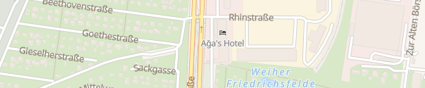 Karte Aga's Hotel Berlin