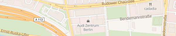 Karte Audi Zentrum Adlershof Berlin