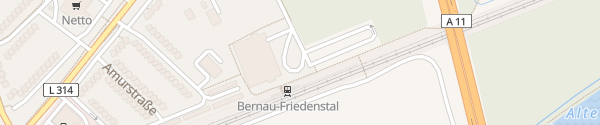 Karte S-Bahnhof Bernau-Friedenstal Bernau bei Berlin