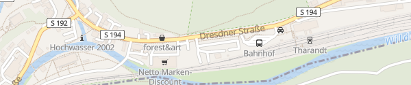 Karte P&R Bahnhof Tharandt