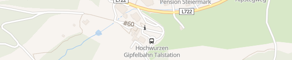 Karte Parkplatz Hochwurzenbahn Talstation Schladming