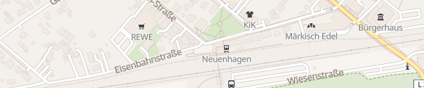 Karte Bahnhof Neuenhagen bei Berlin