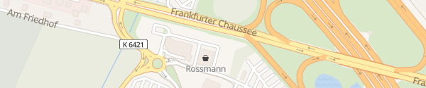 Karte Rossmann Frankfurter Chaussee Fredersdorf-Vogelsdorf