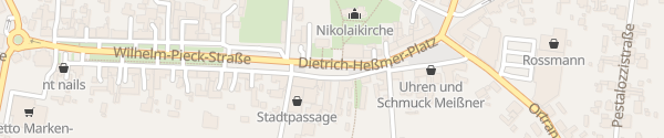 Karte Dietrich-Heßmer-Platz Lauchhammer
