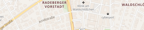 Karte Waldschlösschenstraße Dresden