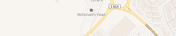 Karte McDonald's Granatvägen Ystad