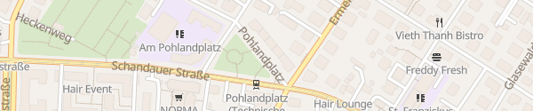 Karte HPC Pohlandplatz Dresden