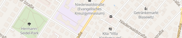 Karte Kreuzgymnasium Dresden