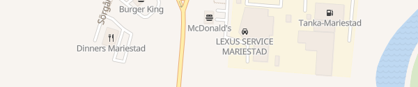 Karte McDonald's Mariestad