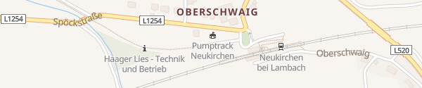 Karte Parkplatz Haager-Lies Radweg Neukirchen bei Lambach