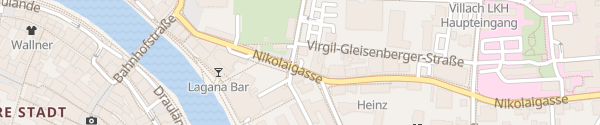 Karte Nikolaigasse Villach