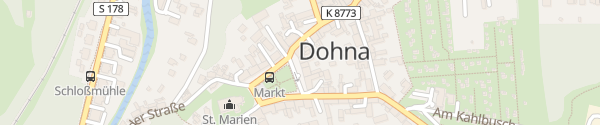 Karte Marktplatz Dohna