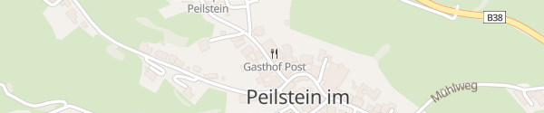 Karte Gasthof Post Peilstein im Mühlviertel