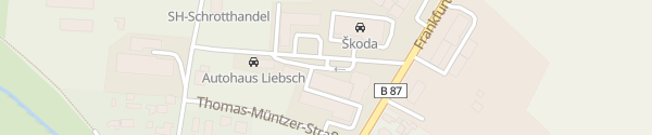 Karte Autohaus Liebsch Lübben