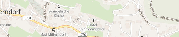 Karte Hotel - Restaurant Grimmingblick Bad Mitterndorf