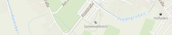Karte Poststraße Lübbenau/Spreewald