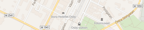 Karte Bahnhof Osby