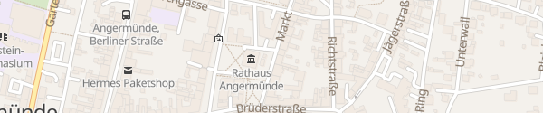Karte Rathaus Angermünde