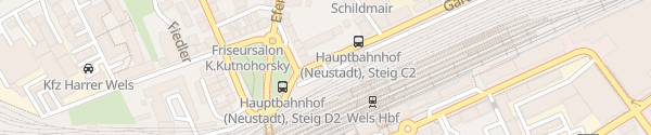Karte P+R Parkhaus Bahnhof Wels