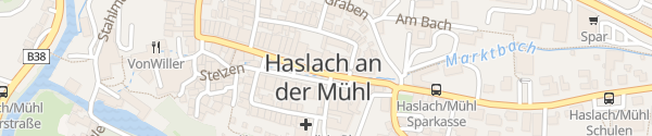 Karte Rathaus Haslach an der Mühl