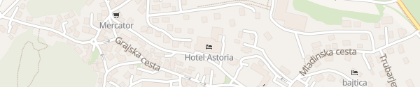 Karte Hotel Astoria Bled