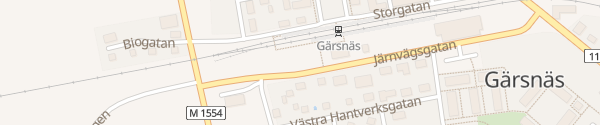Karte Bahnhof Gärsnäs