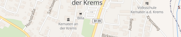 Karte Nahwärme Standort Kremstalstraße Kematen an der Krems