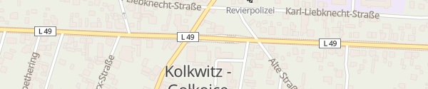 Karte Gemeindeverwaltung Kolkwitz