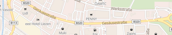Karte Penny Gesäusestraße Liezen