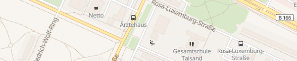 Karte Rosa-Luxemburg-Straße Schwedt