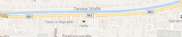 Karte Hofer Villacher Straße Klagenfurt am Wörthersee