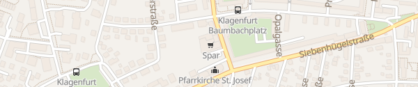 Karte SPAR Baumbachplatz Klagenfurt
