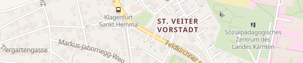 Karte Feldkirchner Straße Klagenfurt am Wörthersee