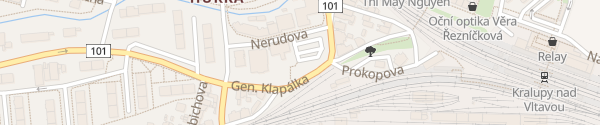 Karte Nerudova Kralupy nad Vltavou