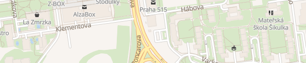 Karte Trafostanice 4452 Hábova Praha